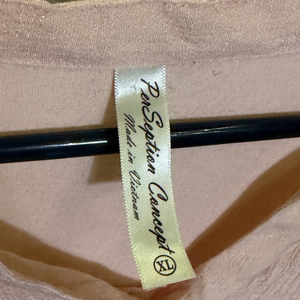 Perseption Concept Light Pink Button-Down Shirt - image 3